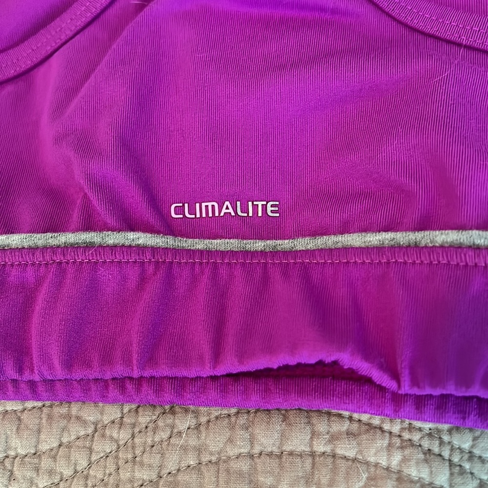 Adidas Women's Sports Bra Set - Black, Purple, and Teal - Picture 6 of 8